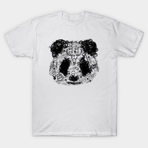 Tattooed Panda Malone by Tobe Fonseca T-Shirt by Tobe_Fonseca